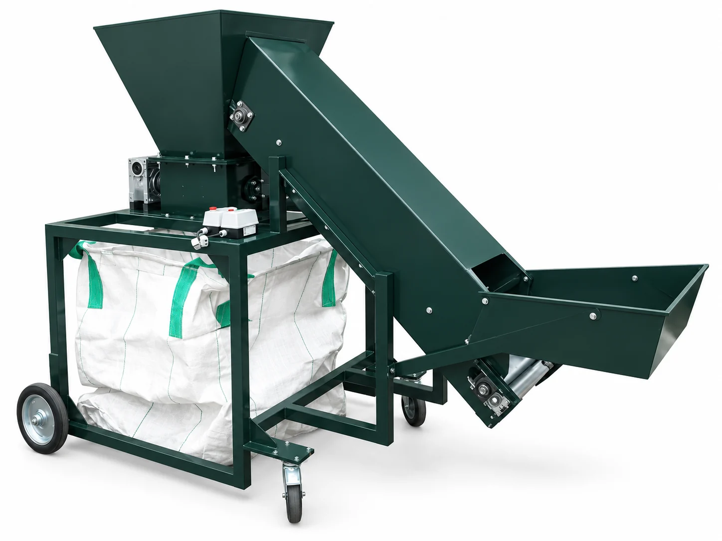Updated GB350T bottle breaker and infeed conveyor illustration