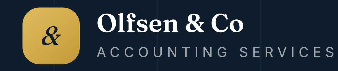 Olfsen & Co logo designed by Marshall.